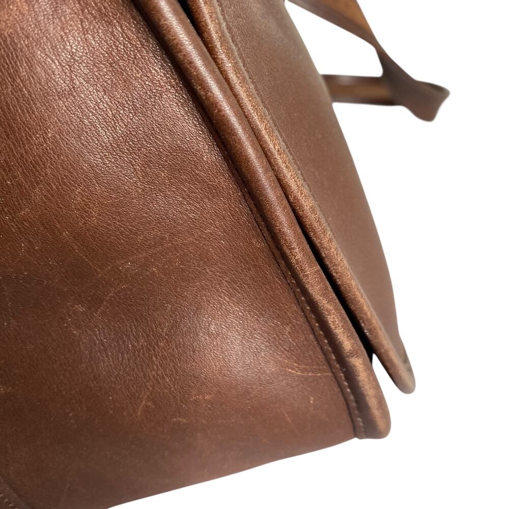 Coach Authentic Vintage Patricia Legacy Flap Leather Crossbody Dark Brown - Picture 6 of 14